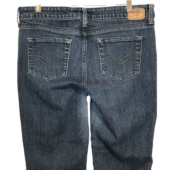 Signature Levi Strauss Low Rise Bootcut Jeans size Misses 12 Medium - Picture 3 of 6